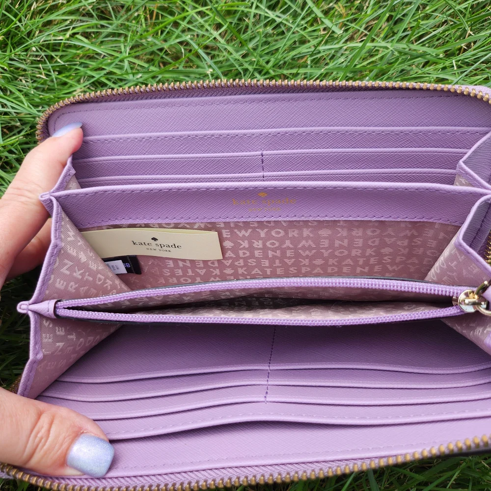 Kate Spade Purple Satchel Bag and Wallet ** SET OF 2! ** - Picture 11 of 11